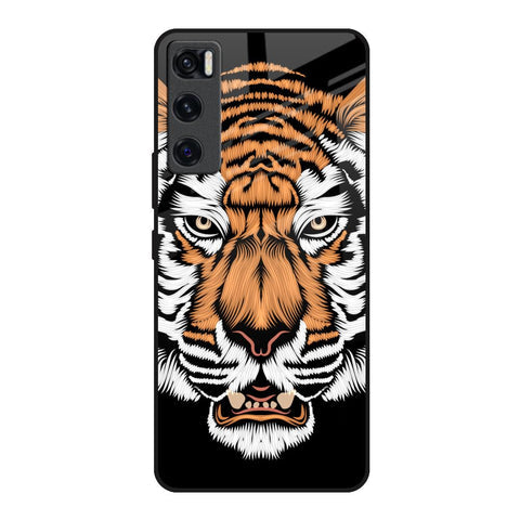 Angry Tiger Glossy Case For Vivo V20 SE