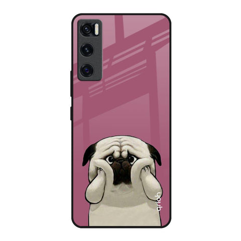 Funny Pug Face Glossy Case For Vivo V20 SE