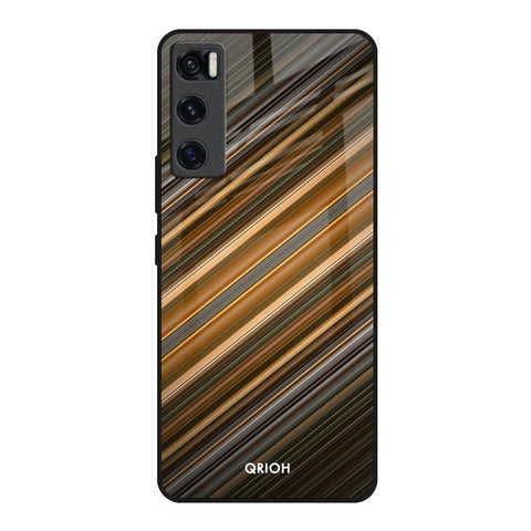 Diagonal Slash Pattern Glossy Case for Vivo V20 SE