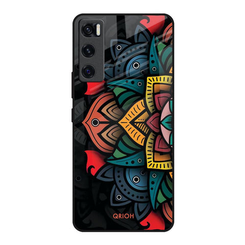 Retro Gorgeous Flower Glossy Case for Vivo V20 SE