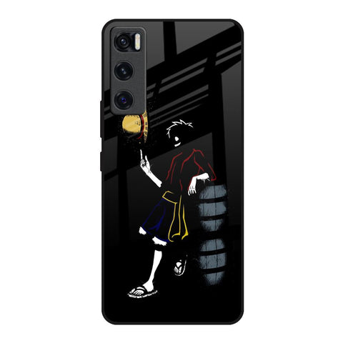 Luffy Line Art Glossy Case for Vivo V20 SE