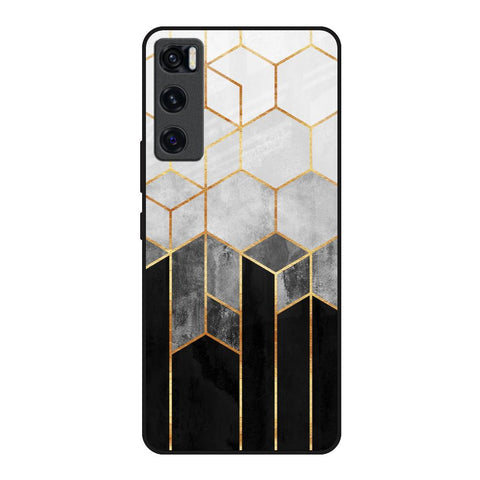 Tricolor Pattern Glossy Case for Vivo V20 SE