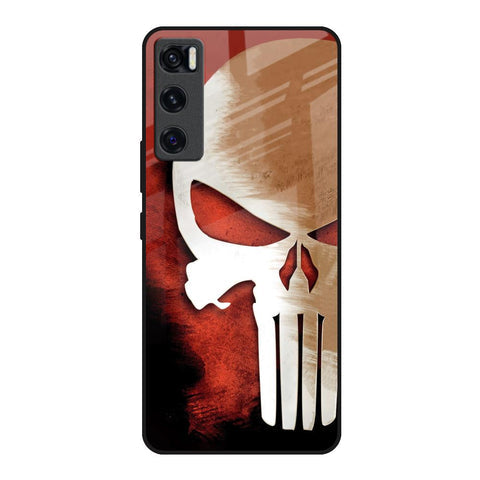 Red Skull Glossy Case for Vivo V20 SE