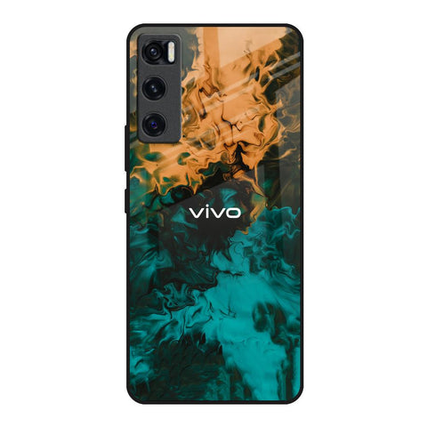 Watercolor Wave Glossy Case for Vivo V20 SE