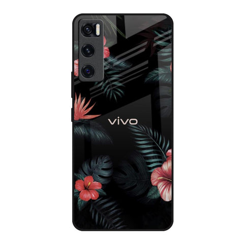 Tropical Art Flower Glossy Case for Vivo V20 SE