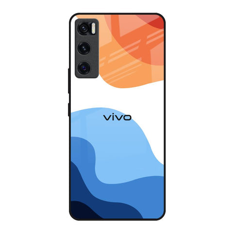 Wavy Color Pattern Glossy Case for Vivo V20 SE