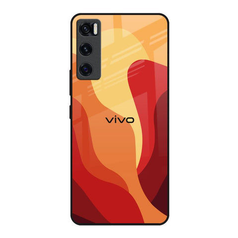Magma Color Pattern Glossy Case for Vivo V20 SE
