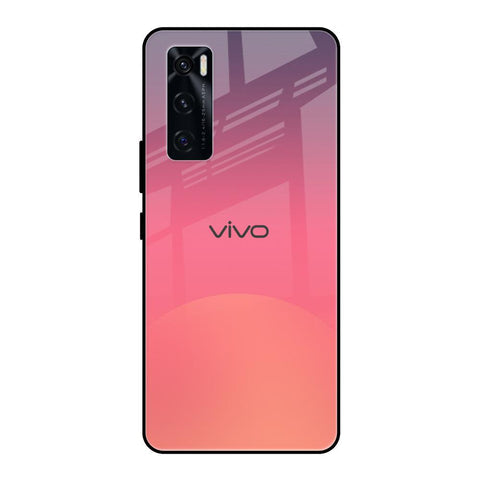 Sunset Orange Glossy Case for Vivo V20 SE