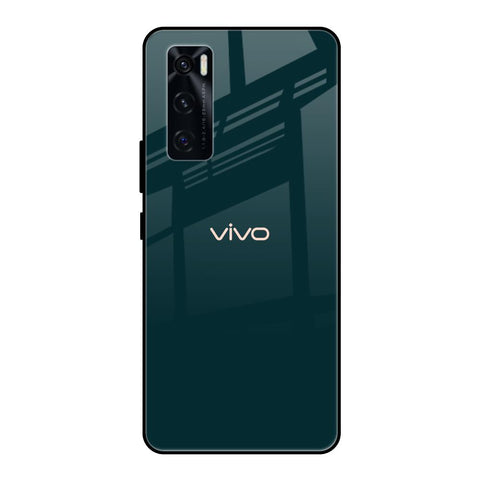 Hunter Green Glossy Case For Vivo V20 SE
