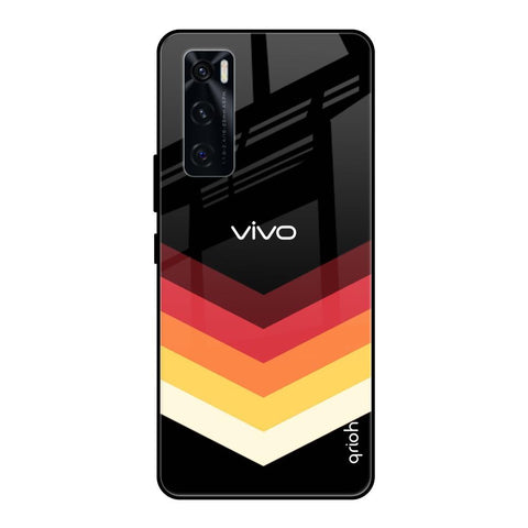 Abstract Arrow Pattern Glossy Case For Vivo V20 SE