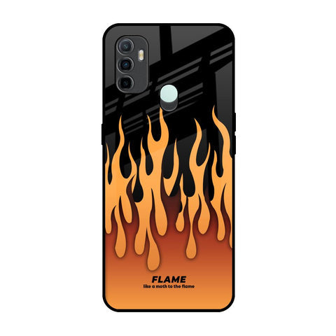Fire Flame Glossy Case for Oppo A33