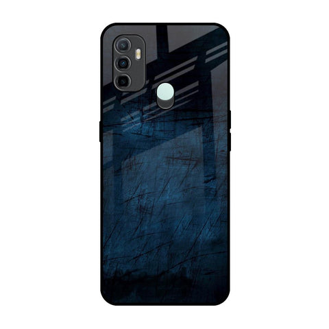Dark Blue Grunge Glossy Case for Oppo A33