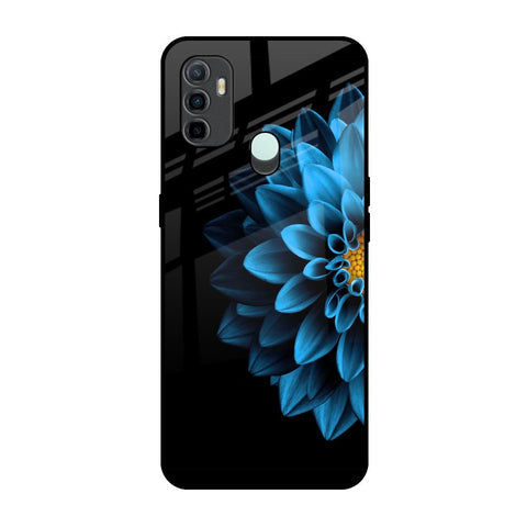 Half Blue Flower Glossy Case for Oppo A33