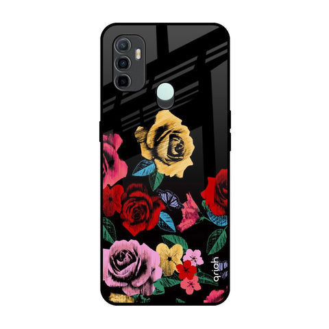 Floral Decorative Glossy Case For Oppo A33