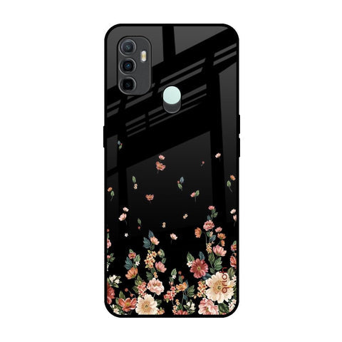 Floating Floral Print Glossy Case for Oppo A33