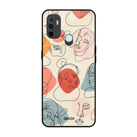 Abstract Faces Glossy Case for Oppo A33