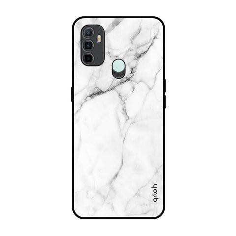 Modern White Marble Glossy Case for Oppo A33