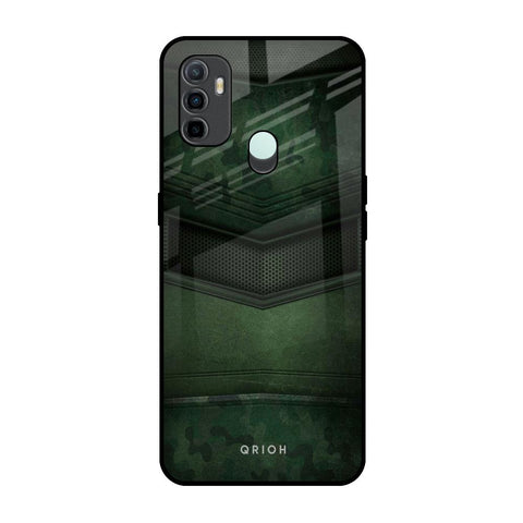 Green Leather Glossy Case for Oppo A33