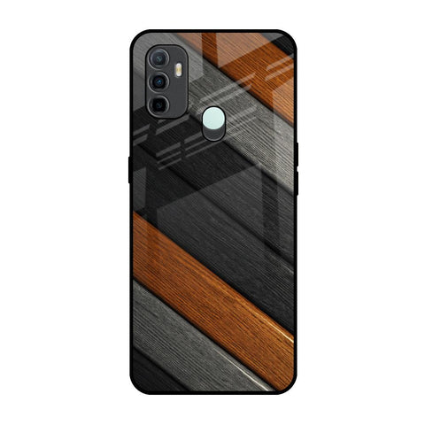 Tri Color Wood Glossy Case for Oppo A33