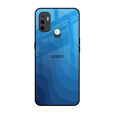 Blue Wave Abstract Glossy Case for Oppo A33