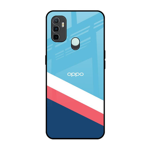 Pink & White Stripes Glossy Case For Oppo A33