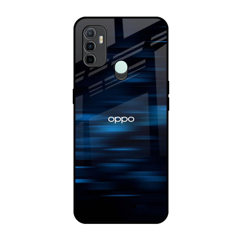 Blue Rough Abstract Glossy Case for Oppo A33