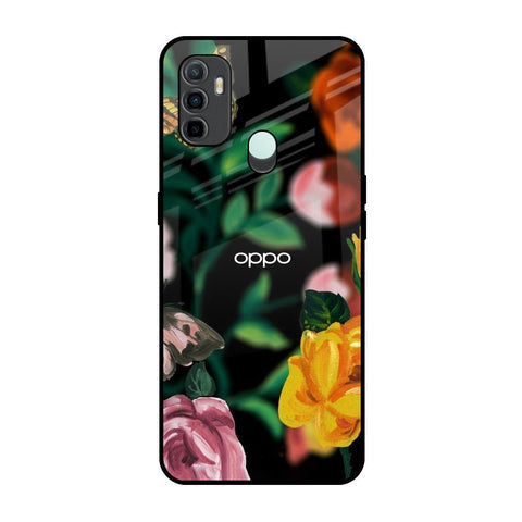 Flowers & Butterfly Glossy Case for Oppo A33