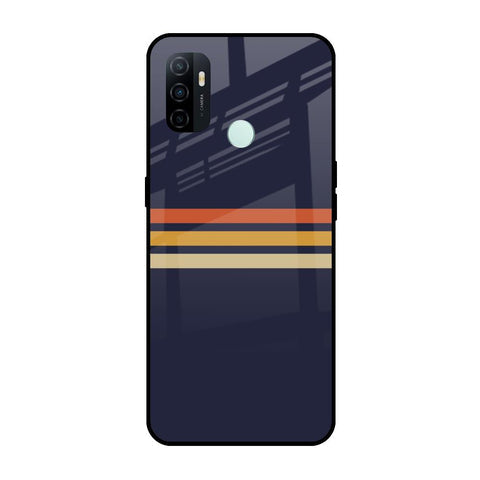 Tricolor Stripes Glossy Case For Oppo A33