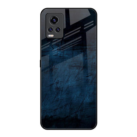 Dark Blue Grunge Glossy Case for Vivo V20 Pro