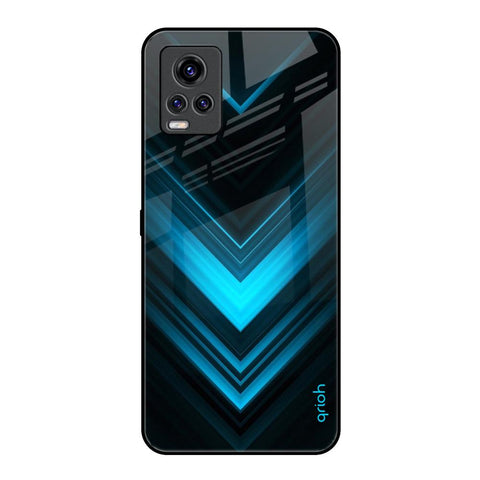Vertical Blue Arrow Glossy Case For Vivo V20 Pro
