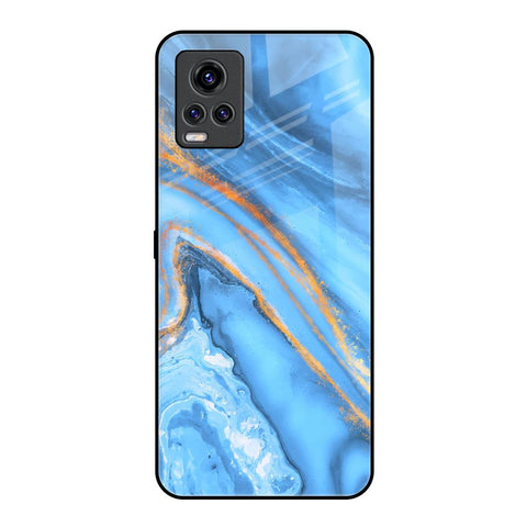 Vibrant Blue Marble Glossy Case for Vivo V20 Pro