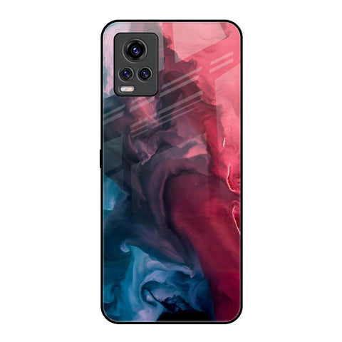 Blue & Red Smoke Glossy Case for Vivo V20 Pro