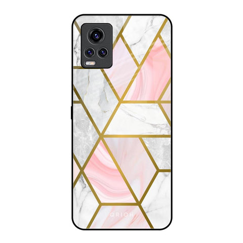 Geometrical Marble Glossy Case for Vivo V20 Pro