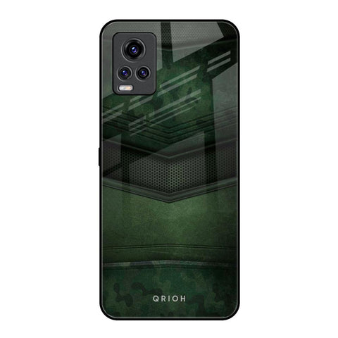 Green Leather Glossy Case for Vivo V20 Pro