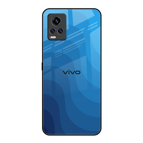 Blue Wave Abstract Glossy Case for Vivo V20 Pro