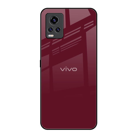 Classic Burgundy Glossy Case for Vivo V20 Pro