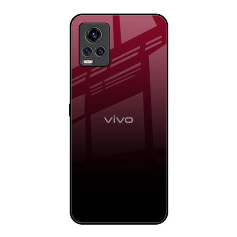 Wine Red Glossy Case For Vivo V20 Pro
