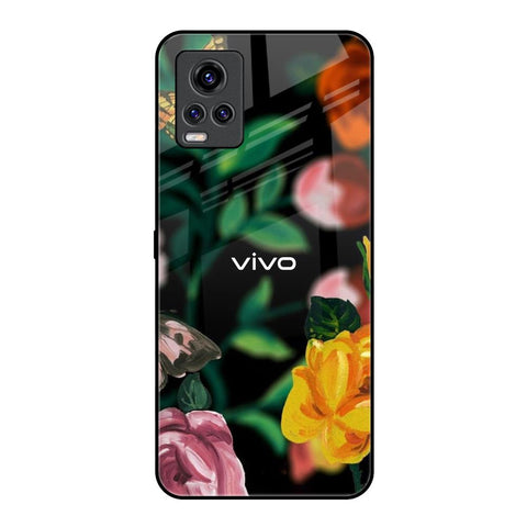 Flowers & Butterfly Glossy Case for Vivo V20 Pro