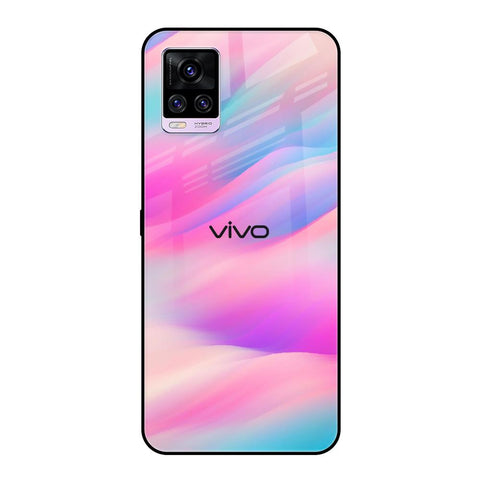 Colorful Waves Glossy case for Vivo V20 Pro