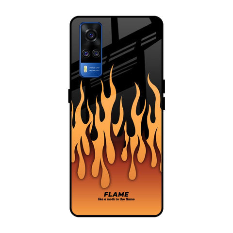 Fire Flame Glossy Case for Vivo Y51 2020