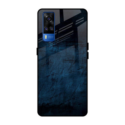 Dark Blue Grunge Glossy Case for Vivo Y51 2020