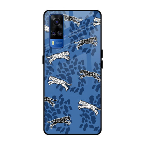 Blue Cheetah Glossy Case for Vivo Y51 2020