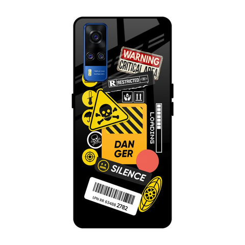 Danger Signs Glossy Case for Vivo Y51 2020