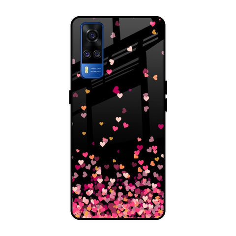 Heart Rain Fall Glossy Case For Vivo Y51 2020