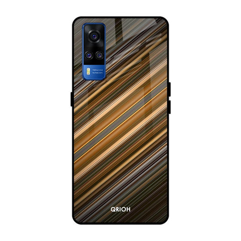 Diagonal Slash Pattern Glossy Case for Vivo Y51 2020