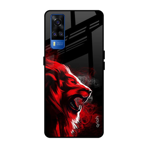Red Angry Lion Glossy Case for Vivo Y51 2020