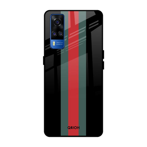 Vertical Stripes Glossy Case for Vivo Y51 2020