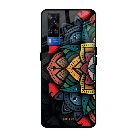 Retro Gorgeous Flower Glossy Case for Vivo Y51 2020