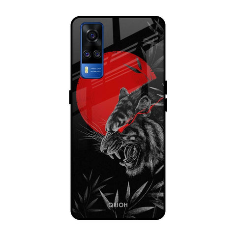 Red Moon Tiger Glossy Case for Vivo Y51 2020