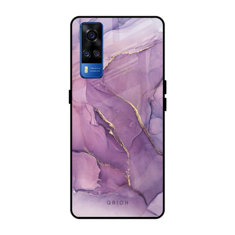 Purple Gold Marble Glossy Case for Vivo Y51 2020